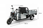Грузовой трицикл Draxter ТЭГ 500 1кВт оцинкованный